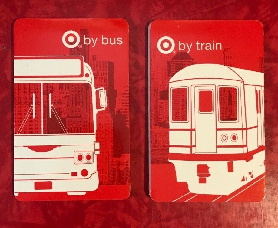 Target Red Bus Display TARGET - NEW YORK CITY BY BUS & BY TRAIN POCKET MAP GUIDE 2003 | eBay