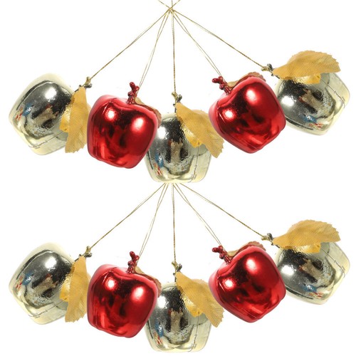24 PCS Simulated Apple Pendant Baby Decorative Hanging Ornaments