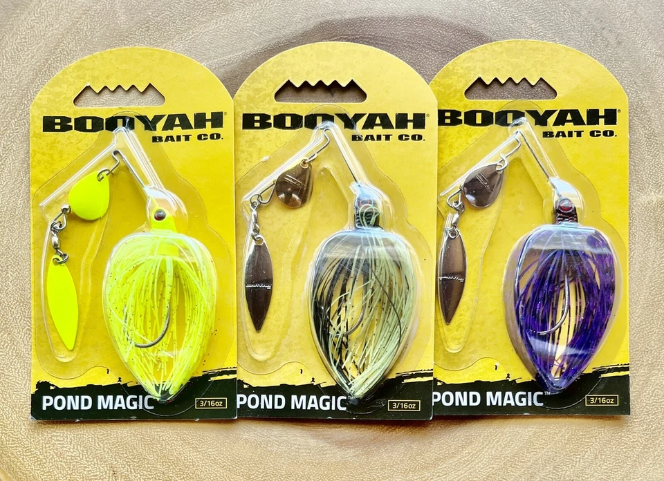 Booyah Pond Magic (Lote de 3) Spinnerbait, Bajo, ¡Nuevo! ¡Envío gratis! ¡NUEVO CON ETIQUETAS! Foto 2 de 4