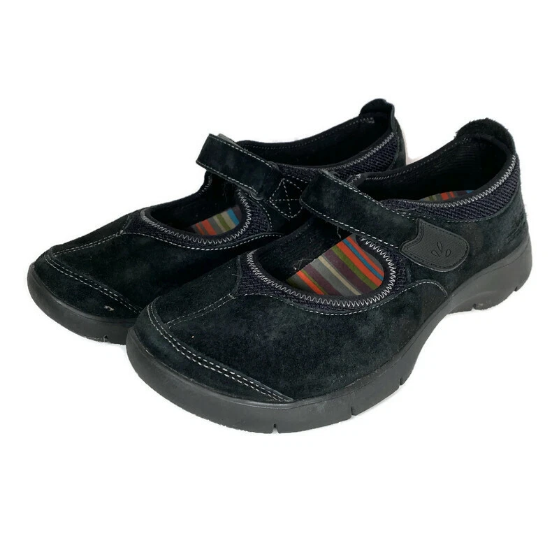 Dansko Edda Suede Mary Janes Shoes Size 39 Walking Black