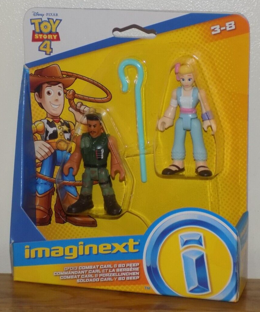 Disney Pixar Toy Story 4 - Imaginext Combat Carl & Bo Peep Figures - BRAND NEW