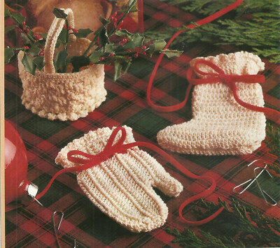 Lacy Victorian Christmas Ornaments Crochet Patterns INSTRUCTIONS ONLY 3 designs