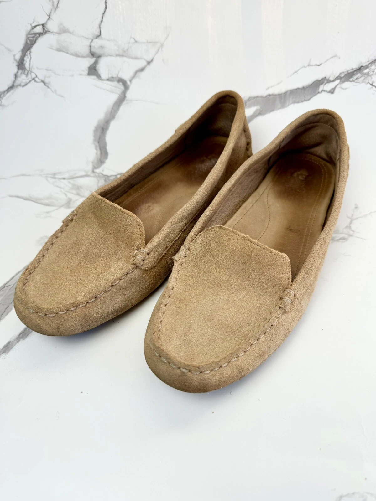 Mocassini slip on UGG Flores in camoscio marrone #1099877 taglia 9 5