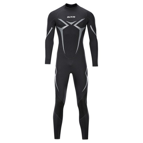3MM Neoprene Wetsuit Men Scuba Diving Full Suit Wear Surfing One Piece Set - Picture 3 of 24