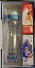 Cirkul Plastic Water Bottle Starter Kit with Blue Lid 22Oz & 2 Flavor Cartridges