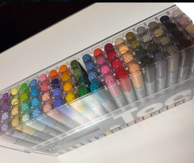 Copic Ciao 72 Color B Set multicolor Illustration Marker Pen From JAPAN USED