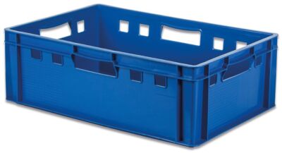 Fleischerkiste Kunststoff Fleischkiste E2 blau 60 x 40 x 20 cm Gastlando