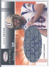 kyle orton rookie rc draft auto autograph purdue boilermakers college #/25 2005