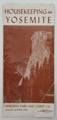 Vintage Yosemite Housekeeping Camp Curry Travel Brochure Cabin Lodge Rates 1959 - Picture 2 of 5