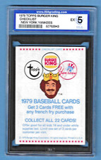 1977 Topps Burger King New York Yankees Baseball Cards 16