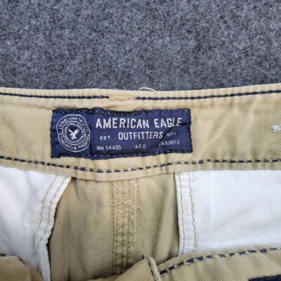 Short AMERICAN EAGLE Khaki - Taille 10 - Coupe Skinny - Occasion Très Bon État