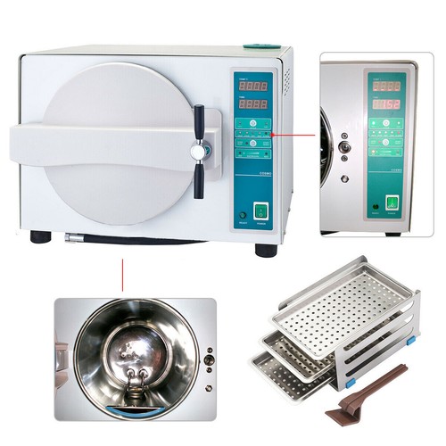 Dental 18L Autoklav Vakuumdampfsterilisator Edelstahl mit Trocknungsfunktion - Bild 5 von 12