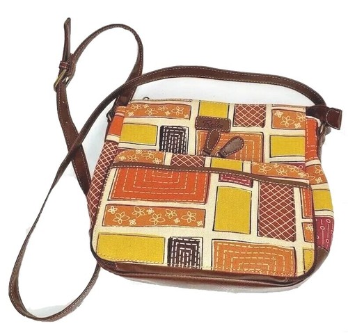 RELIC Canvas Geometric Purse Crossbody Shoulder Bag Colorful RLH5844101 - Picture 3 of 12