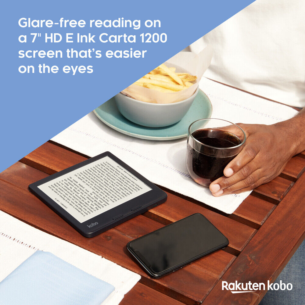 eBook  Kobo Libra 2.7 HD, eBook y AudioBook, 32 GB, Resistente al agua,  Blanco