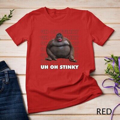 Uh Oh Stinky Poop Meme Monkey' Unisex Baseball T-Shirt