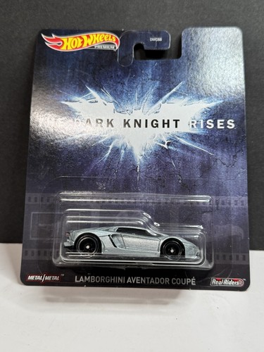 Hot Wheels Premium The Dark Knight Rises Lamborghini Aventador Coupe Neu in Verpackung