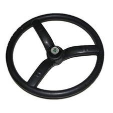 Nuovo volante a 3 razze in gomma nera realizzato per trattori Massey Ferguson