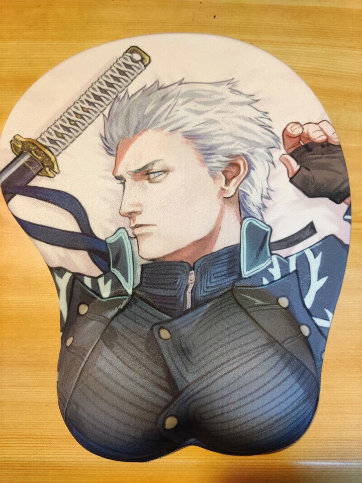 Devil May Cry Vergil Games Wrist Rest Support 3D Silicone Mouse Pad Mousepad NEW - Image 2 of 4