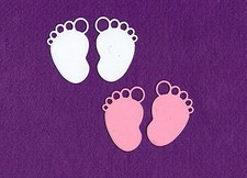 BABY FEET baby die cuts scrapbook cards