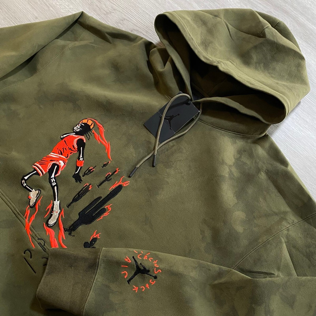 NWT Jordan x Travis Scott Cactus Jack Washed Suede Olive NWT Jordan x Travis Scott Cactus Jack Washed Suede Olive