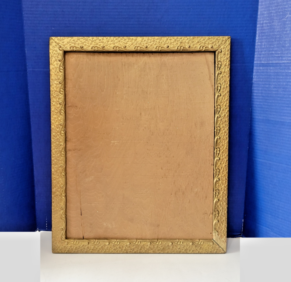 Large Antique Gold Picture Frame Raised Filigree Pattern 23 x 19 eBay