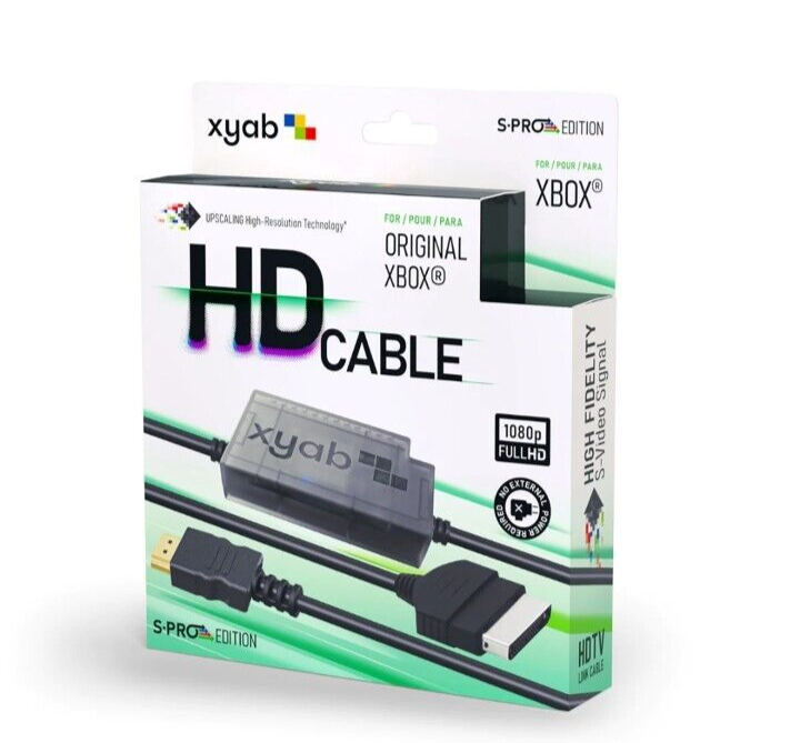 Xbox to HDMI SPRO HD Link Cable For Microsoft Original XBOX Plug and