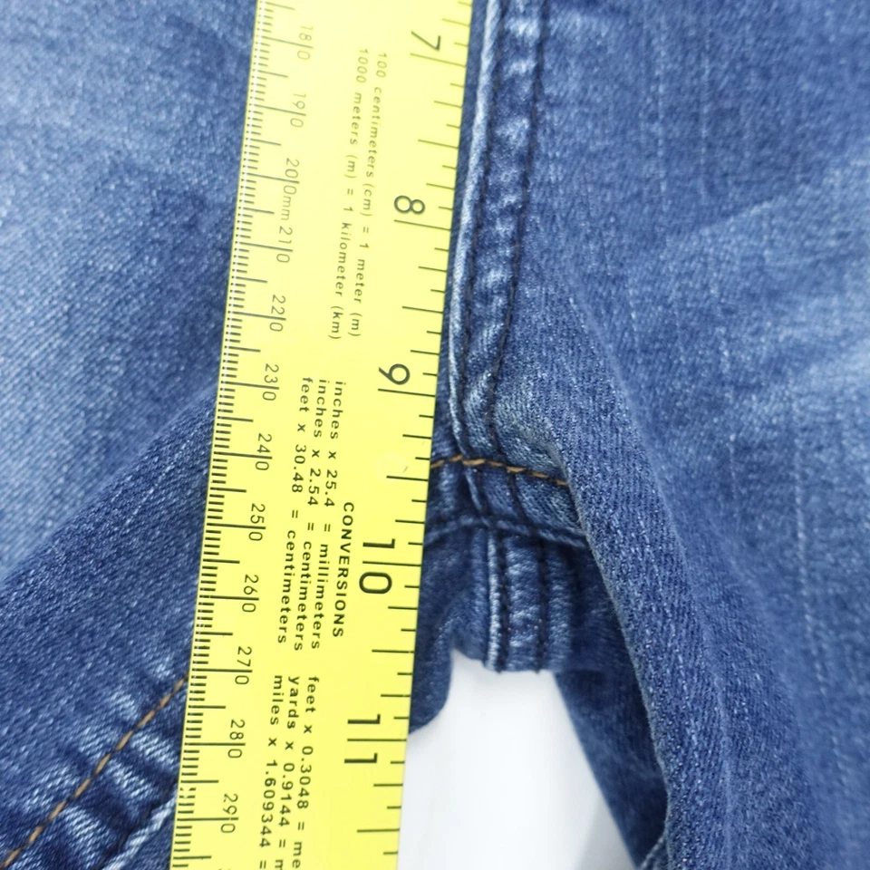 A.n.a Jeans Women Size 10 X 30 Blue Denim Cotton Straight Leg Mid Rise 5-Pockets - Image 3 of 4