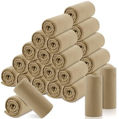  Pcs Fleece Throw Blankets Bulk 50'' x 60'' Spring Outdoor Wedding 48 Khaki