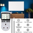 120V Timer Socket Digital Thermostat Temperature Controller Outlet Socket 1800W