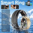 Smart Matte Finish Ring For Women/Men HRV Body Temperature Sleep Health Monitor