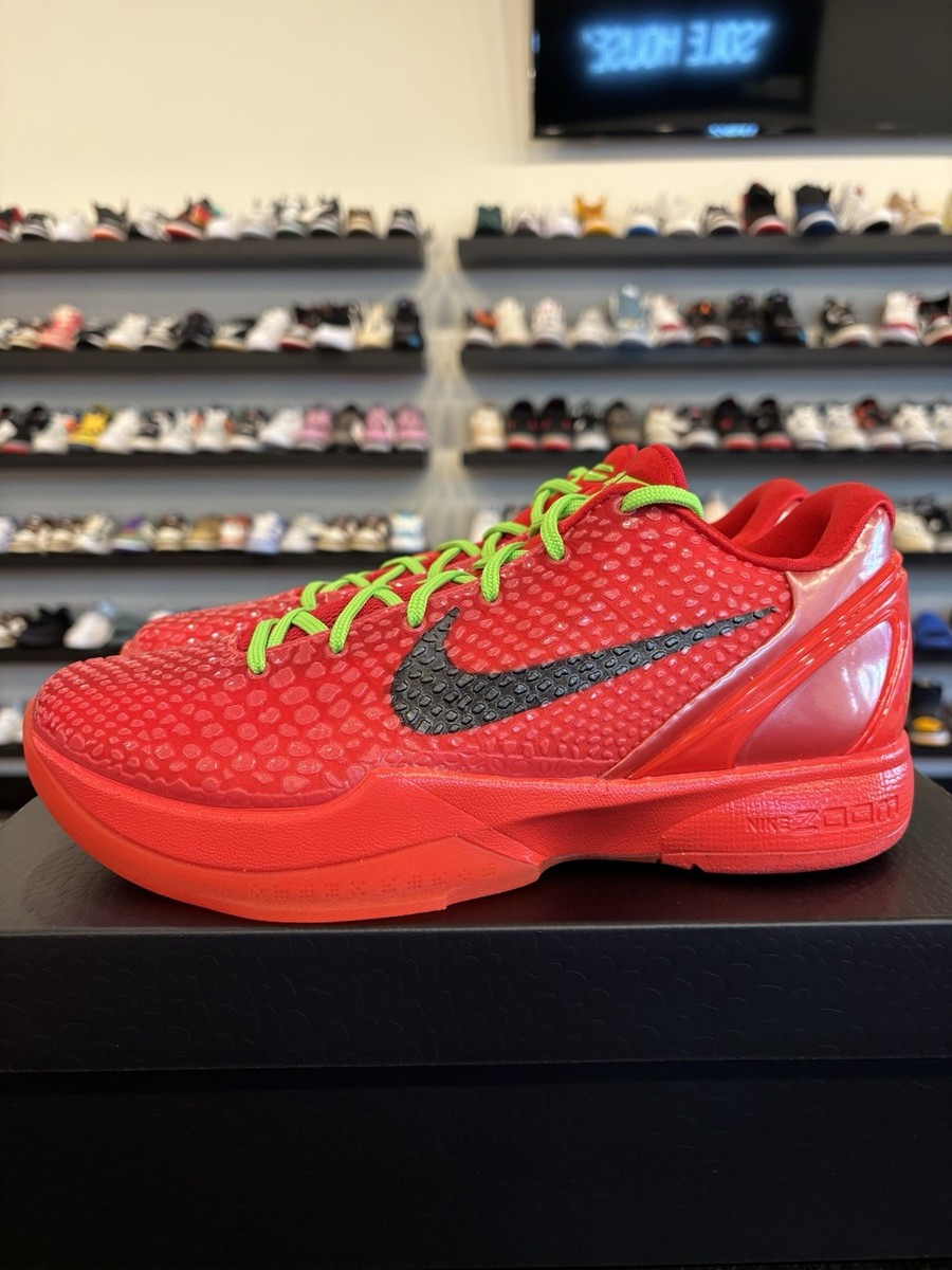Nike Kobe 6 Protro‎ Reverse Grinch Red Men\'s Size 8 FV4921-600 Shoes NIKE MENS Kobe 6 Protro  main image 4