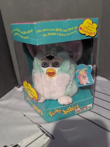 Vintage 1999 Furby Babies Blue/white Tiger Electronics Sealed NIB
