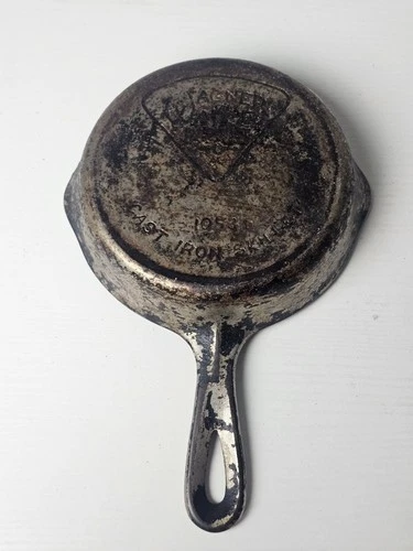 Wagner No. 3 Pie Logo Cast Iron Skillet 1053d