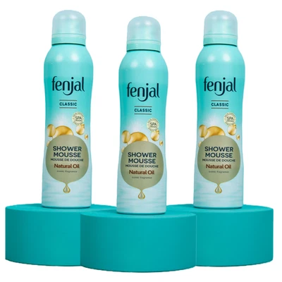 Fenjal Classic Luxury Shower Mousse, pack of 3 x 200ml
