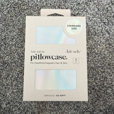 Kitsch Satin Pillowcase Aura Standard Size Invisible Zip Closure 26x19in