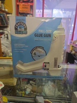 Artskills DUAL TEMP GLUE GUN 40W 120V ART CRAFTS FULL SIZE Includes Stand