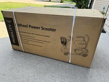 Equate Mobility 4-Wheel Motorized Power Scooter, Red.