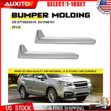 Fog LIGHT MOLDING Bumper TRIM Set for 2017-2018 Subaru Forester Left Right 2-20X