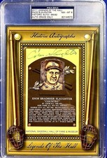 2011 ENOS SLAUGHTER• LEGENDS OF THE HALL• Historic AUTO /92 Auto Grade 8 XL 7x10