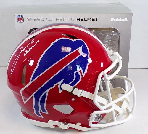 Josh Allen #17 Bills AUTOGRAPHED Red FS Riddell Speed Helmet Beckett COA FOFB-5