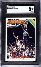 1975-1976 Topps Moses Malone # 254 Utah Stars RC ABA HOF
