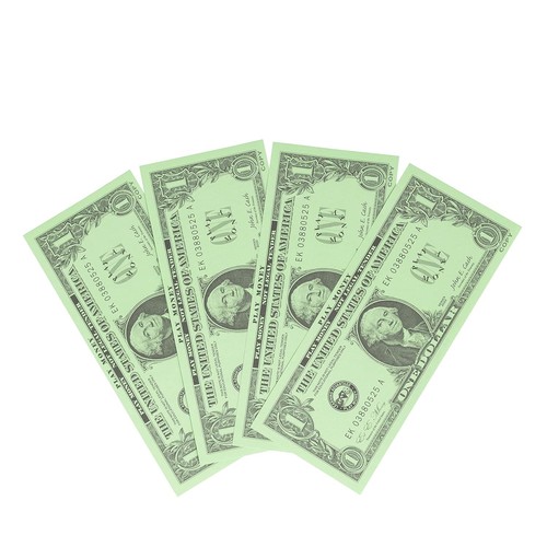 LEARNING ADVANTAGE One Dollar Play Bills - 100 $1 Paper Bills - Realistic Dollar - Picture 6 of 7