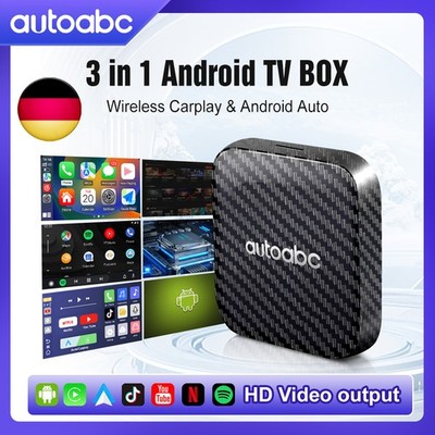AUTOABC Play 2 Video AI Box Wireless CarPlay Android Auto Youtube Netflix 2+16G