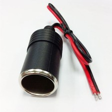 12/24V NS Cable Cigar Plug Car Cigarette Female Lighter Adapter Socket Connector