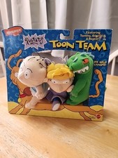 Vintage 1997 Rugrats Toon Team Dolls Nickelodeon  Tommy Angelica Reptar  NEW