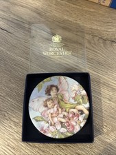 Royal Worcester Flower Fairies Apple Blossom Trinket Dish New And Boxed