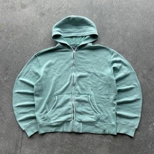 Vintage 90 s Polo Ralph Lauren Teal Zip Up Hoodie Size large