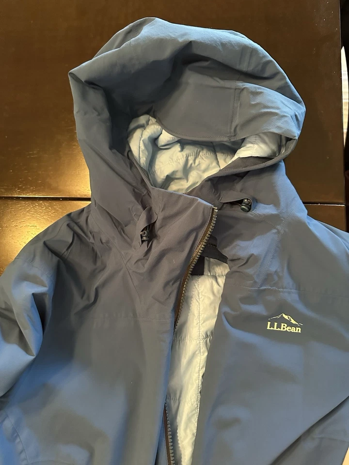Women's LL Bean Waterproof PrimaLoft Packaway Jacket, Marine Blue.  Large - Image 2 of 4
