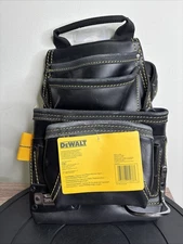 DEWALT DG5433 10 Pocket Carpenters Leather Nail And Tool Bag/Pouch Waist 29"-46"