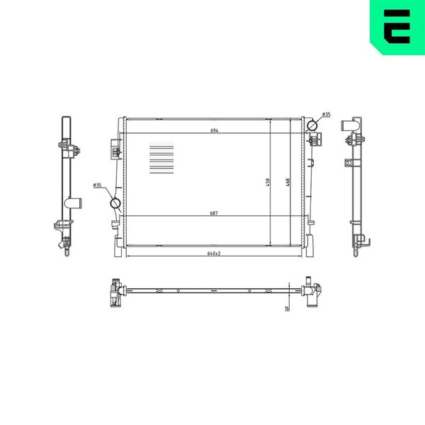 ERA MotorküHler WasserküHler 673179 FüR Fiat Freemont JTD 4X4 Dodge Journey VAN-image